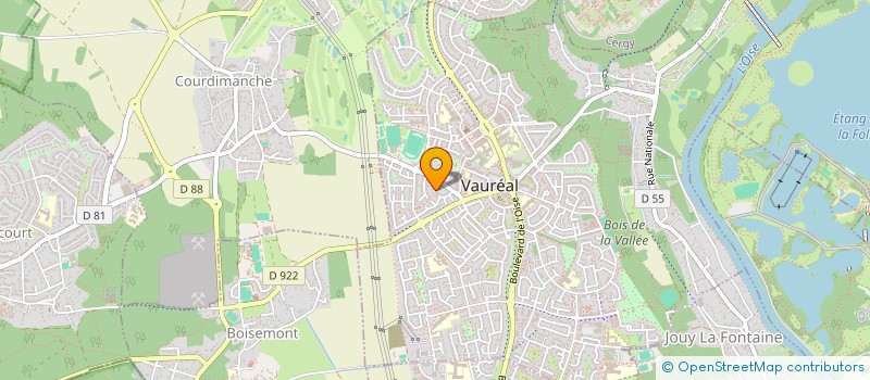 localisation de l'entreprise LE THEATRE DE L'ESSENTIEL  VAUREAL