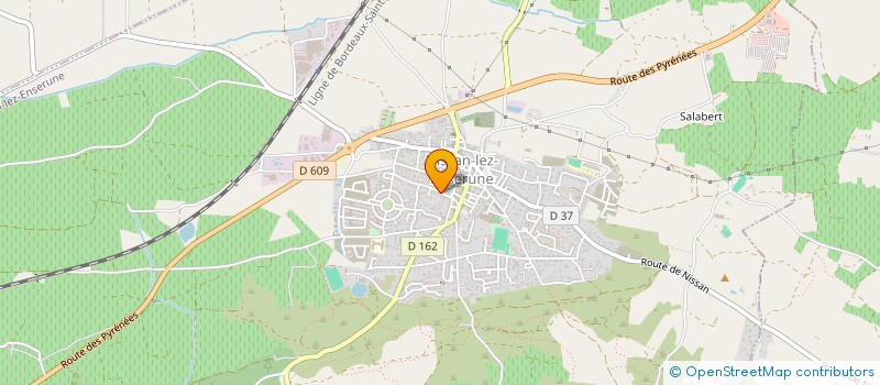 localisation de l'entreprise LE THEATRE DE L'IRIS NOIR  NISSAN-LEZ-ENSERUNE