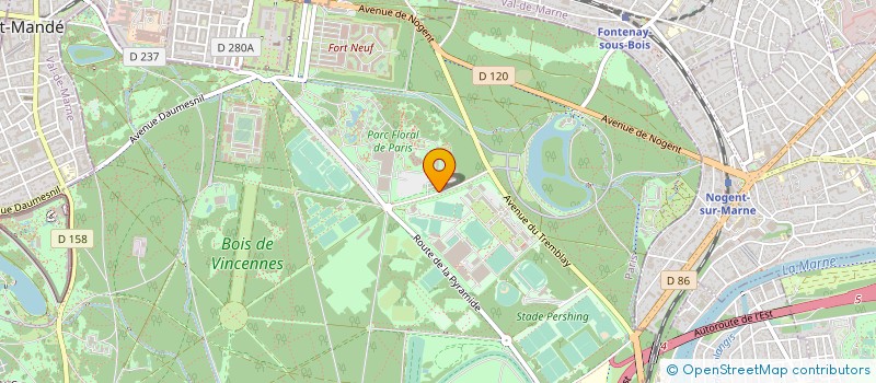 localisation de l'entreprise LE THEATRE DE LA TEMPETE à PARIS