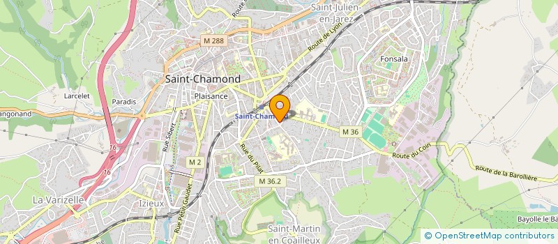 localisation de l'entreprise LE THEATRE DE LA VALETTE  SAINT-CHAMOND