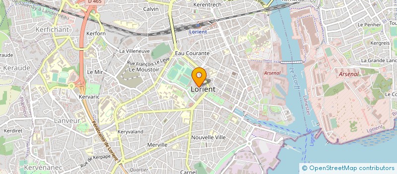 localisation de l'entreprise LE THEATRE DE LORIENT, CENTRE DRAMATIQUE NATIONAL DE BRETAGNE  LORIENT