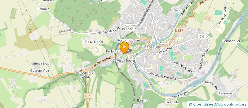 localisation de l'entreprise LE THEATRE DE SATURNE  CHATEAULIN