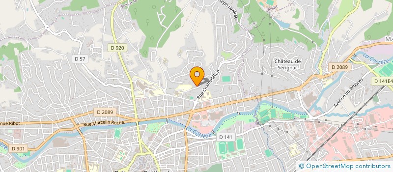 localisation de l'entreprise LE THEATRE DERRIERE LA PORTE  BRIVE-LA-GAILLARDE