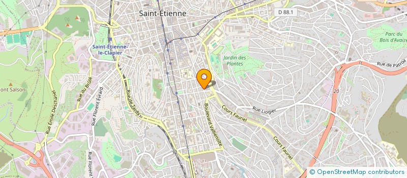 localisation de l'entreprise LE THEATRE DES AFFRANCHIS  SAINT-ETIENNE