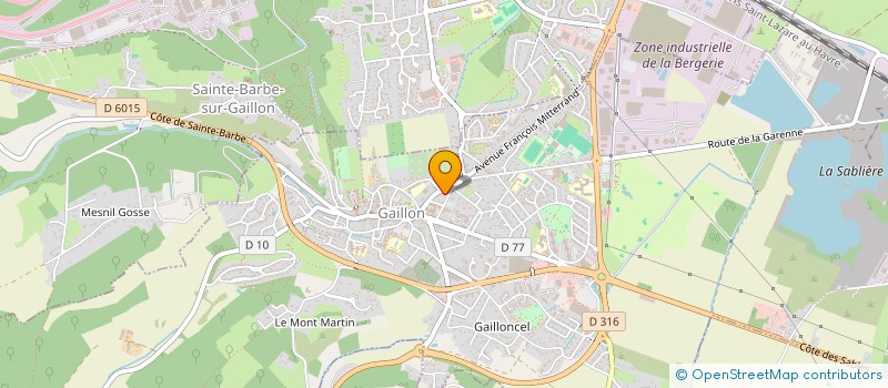 localisation de l'entreprise LE THEATRE DES FARC'EURE  GAILLON