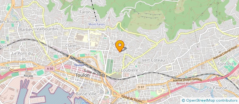 localisation de l'entreprise LE THEATRE DES VIEUX ORDINAIRES  TOULON