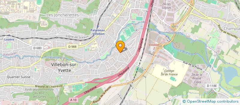 localisation de l'entreprise LE THEATRE DU CERISIER  VILLEBON-SUR-YVETTE