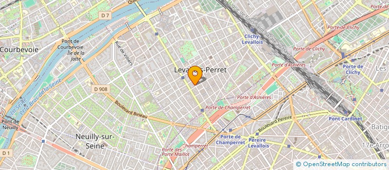 localisation de l'entreprise LE THEATRE DU DOUBLE à LEVALLOIS-PERRET