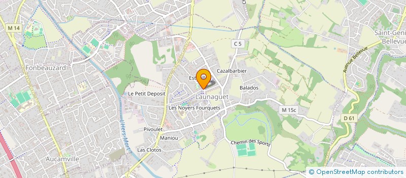 localisation de l'entreprise LE THEATRE DU GRIMOIRE  LAUNAGUET