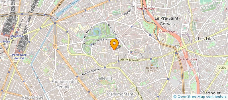 localisation de l'entreprise LE THEATRE DU GUE DES LOUPS  PARIS