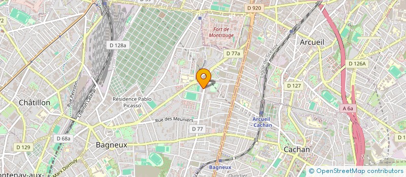 localisation de l'entreprise LE THEATRE DU LION VERT à BAGNEUX