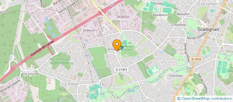 localisation de l'entreprise LE THEATRE DU NONCHALOIR  GRADIGNAN