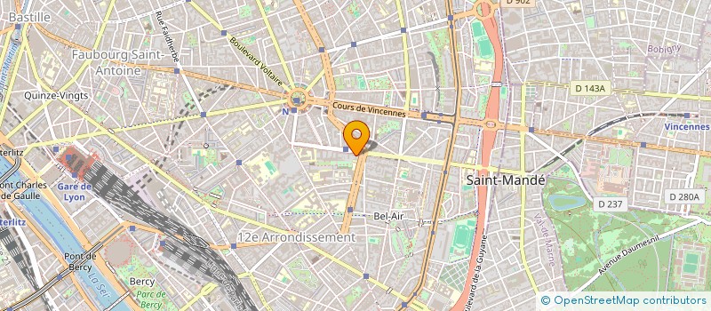 localisation de l'entreprise LE THEATRE DU PEUPLE LIE-TPL  PARIS