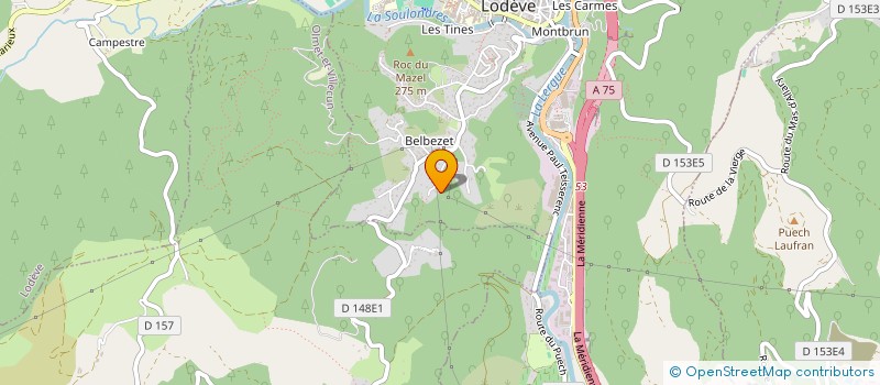 localisation de l'entreprise LE THEATRE DU PRESENT à LODEVE