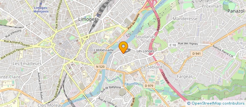localisation de l'entreprise LE THEATRE DU PRINTEMPS à LIMOGES