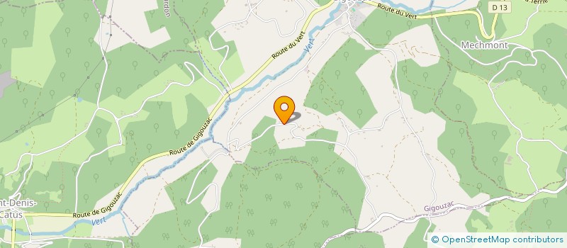 localisation de l'entreprise LE THEATRE EN RUINE  GIGOUZAC