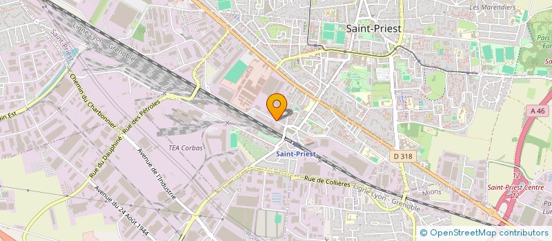 localisation de l'entreprise LE THEATRE ENTREPRISE FORUM  SAINT-PRIEST