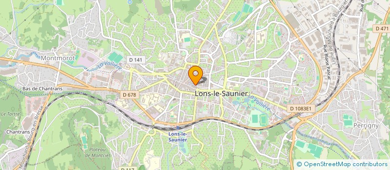 localisation de l'entreprise LE THEATRE GOURMAND à LONS-LE-SAUNIER