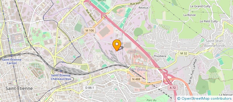 localisation de l'entreprise 	  LE THEATRE : LES TROIS COUPS  SAINT-ETIENNE