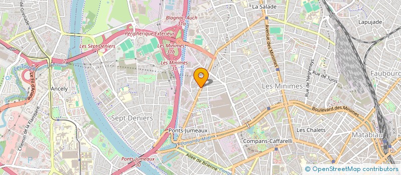 localisation de l'entreprise LE THEATRE PROVISOIRE DES MOTS à TOULOUSE