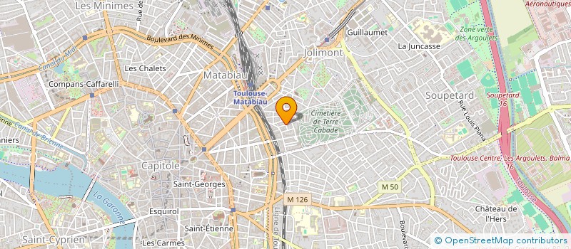 localisation de l'entreprise LE THEATRE S'AFFICHE à TOULOUSE