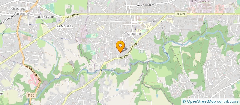 localisation de l'entreprise LE THEOLITE  CRAPONNE