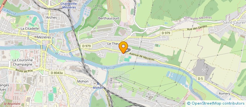 localisation de l'entreprise LE THEUX FOOTBALL CLUB  CHARLEVILLE-MEZIERES