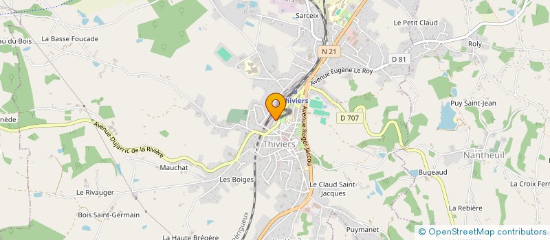 localisation de l'entreprise LE THIBERIEN PRIMEUR à THIVIERS