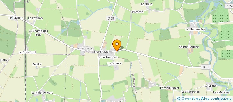 localisation de l'entreprise LE THIERRY ET LE QUENARDEL MARYLENE  JOUE-SUR-ERDRE