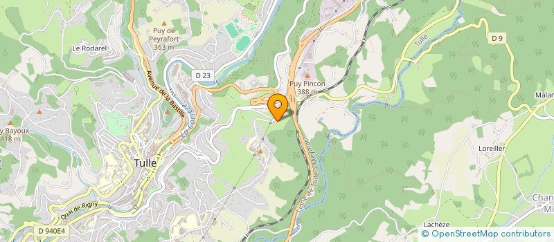 localisation de l'entreprise LE THIEZ  TULLE