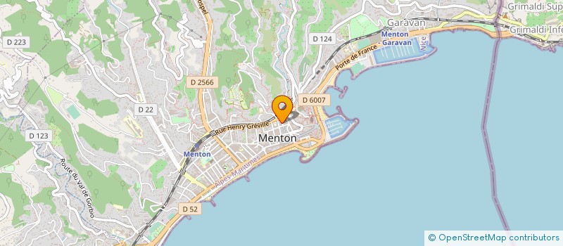 localisation de l'entreprise LE THON  MENTON