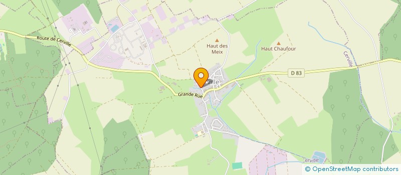 localisation de l'entreprise LE THOPAUL  CERVILLE