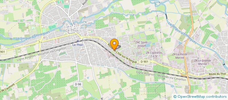 localisation de l'entreprise LE THOR AUTOMOBILES  LE THOR