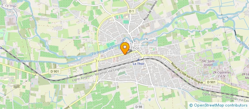 localisation de l'entreprise LE THOR CANOE KAYAK  LE THOR