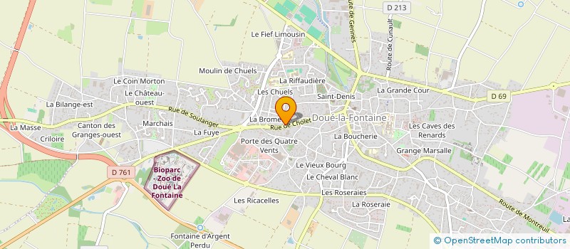 localisation de l'entreprise LE THOUR DES LANDES DE BOURGNEUF  DOUE-EN-ANJOU