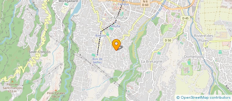 localisation de l'entreprise LE TI COIN FRAIS DES HAUTS à SAINT-DENIS