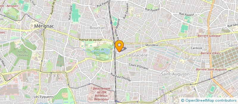 localisation de l'entreprise LE TI KAZ  MERIGNAC