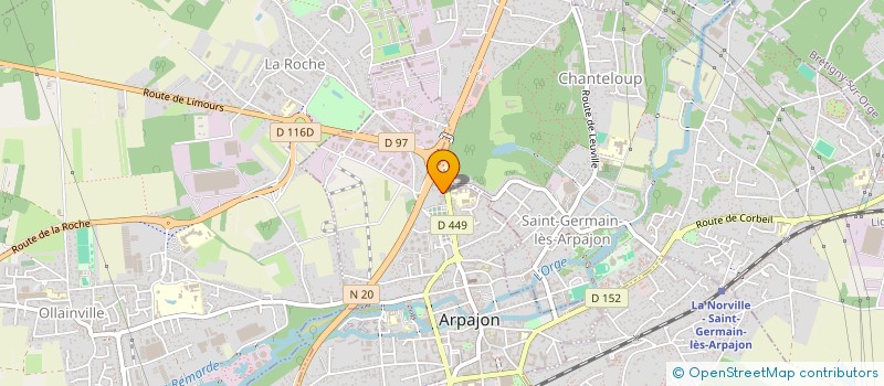 localisation de l'entreprise LE TI'PAILLE EN QUEUE 974 à ARPAJON
