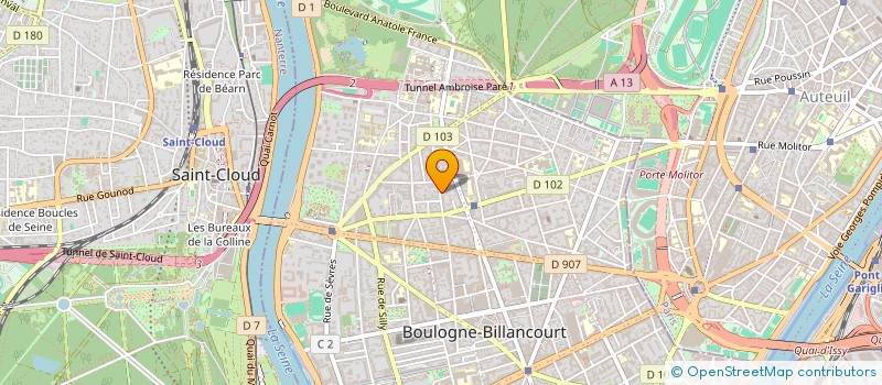 localisation de l'entreprise LE TIGRE à BOULOGNE-BILLANCOURT