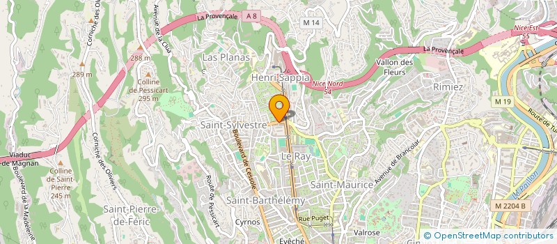 localisation de l'entreprise LE TIGRE ROUGE  NICE