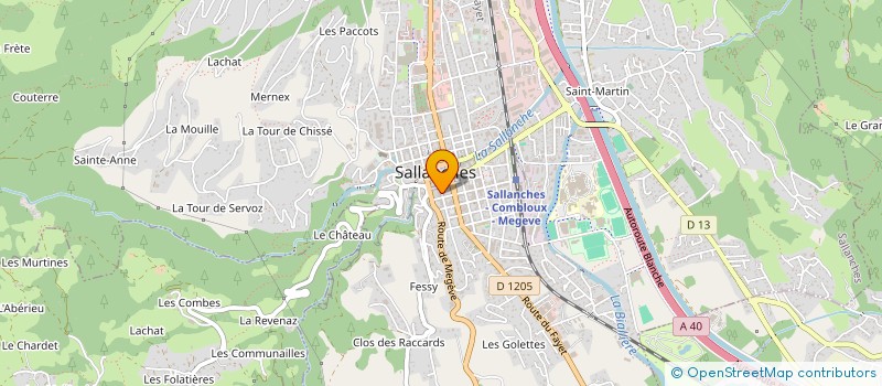 localisation de l'entreprise LE TIKI à SALLANCHES