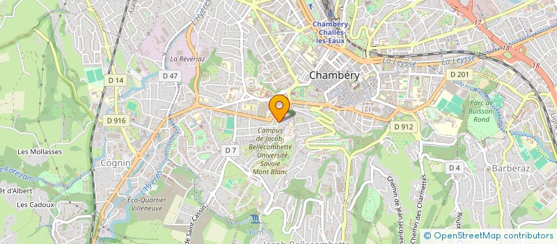localisation de l'entreprise LE TILLET à CHAMBERY