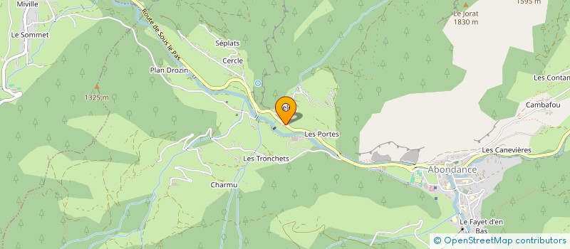 localisation de l'entreprise LE TILLEUL  ABONDANCE