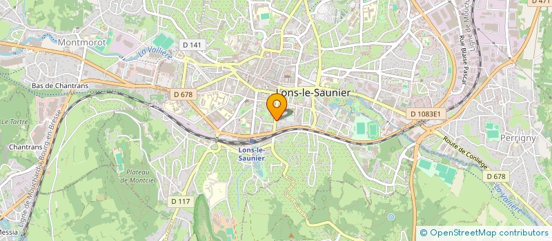 localisation de l'entreprise LE TILLEUL  LONS-LE-SAUNIER