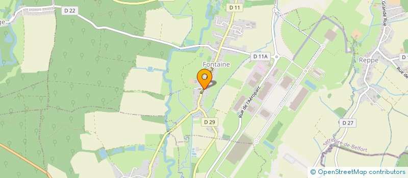 localisation de l'entreprise LE TILLEUL  FONTAINE