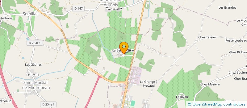 localisation de l'entreprise LE TILLEUL  SAINT-MARTIAL-DE-MIRAMBEAU