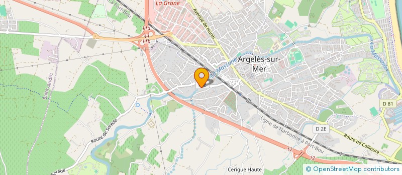 localisation de l'entreprise LE TILLEUL à ARGELES-SUR-MER