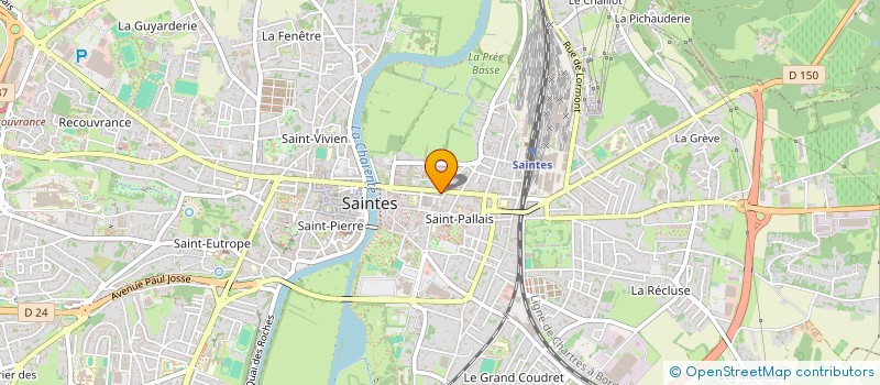 localisation de l'entreprise LE TILLEUL  SAINTES