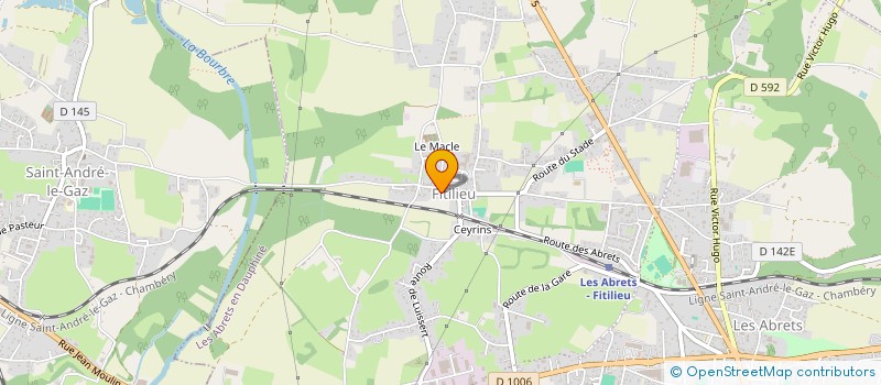 localisation de l'entreprise LE TILLEUL  LES ABRETS-EN-DAUPHINE