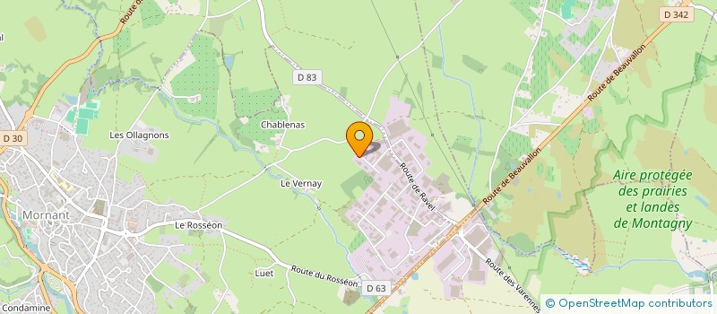 localisation de l'entreprise LE TILLEUL  MORNANT